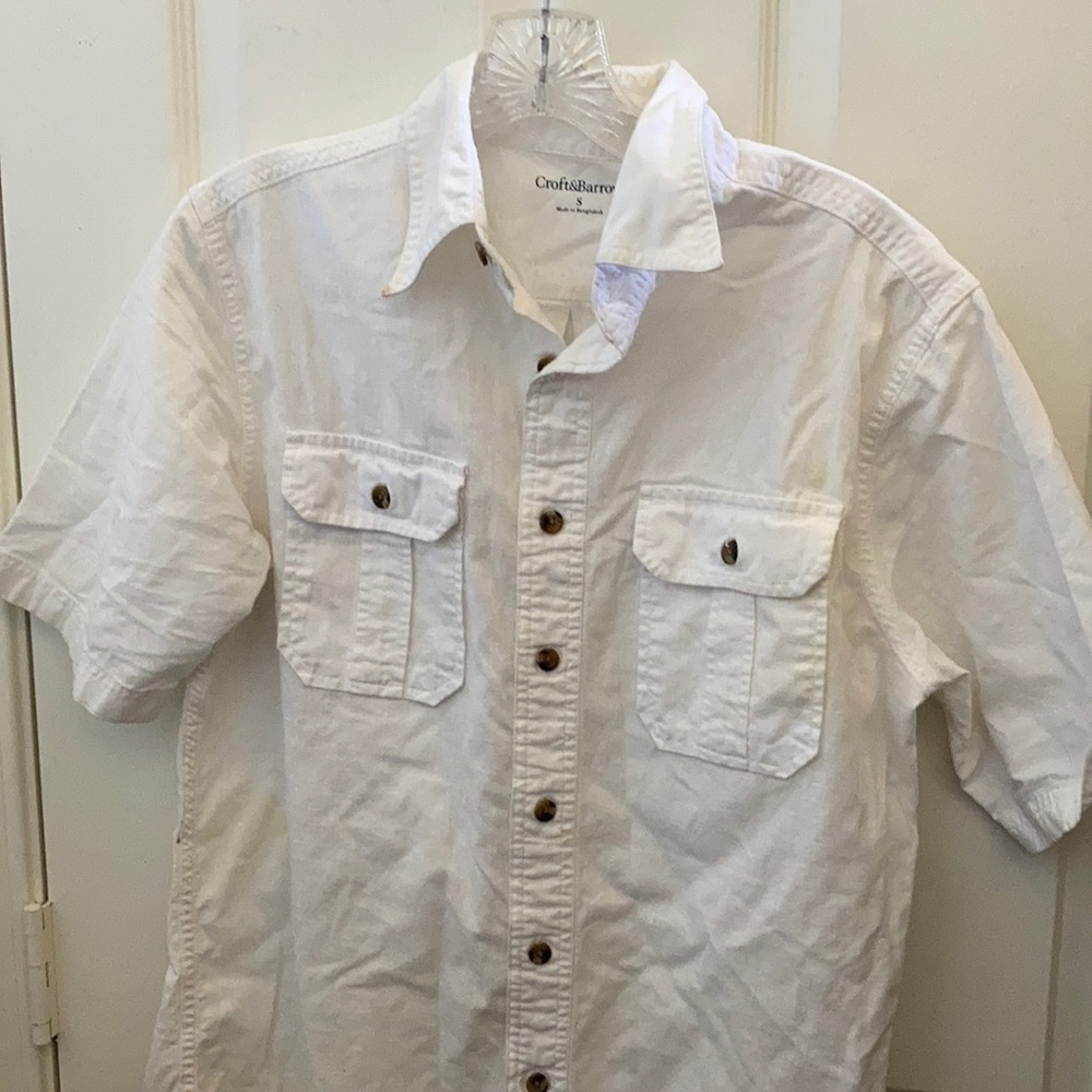 FINAL MARKDOWN Croft and barrow men’s safari look shirt small